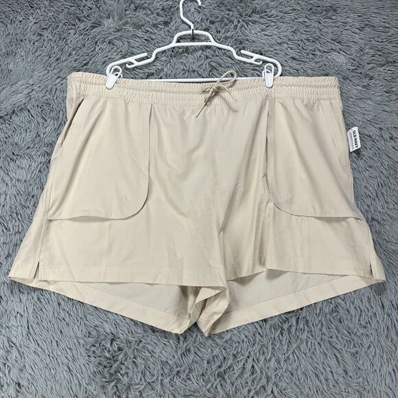 Old Navy Pants - Old Navy Stretchtech High Rise Shorts NWT Womens Plus 4X Beige Athleisure Sporty